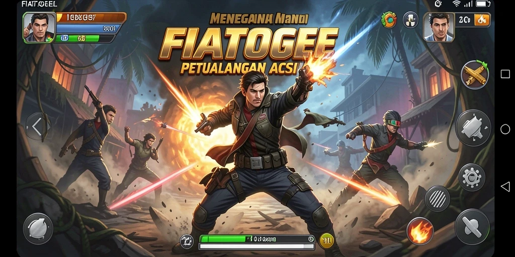 Tampilan gameplay FIATOGEL yang mendebarkan dan penuh aksi.