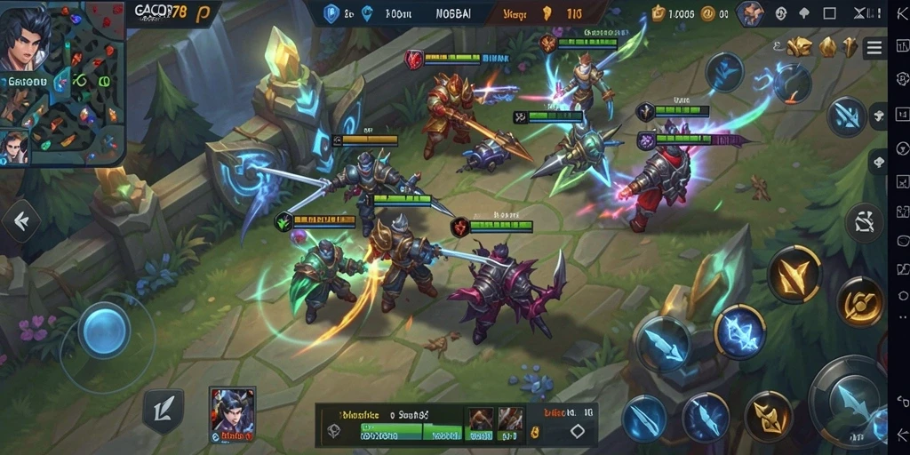 Screenshot tampilan gameplay seru dari GACOR78 MOBA.