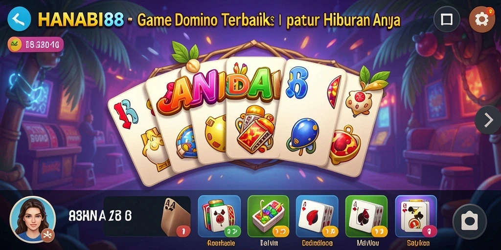 Tampilan gameplay domino yang menarik dan interaktif.