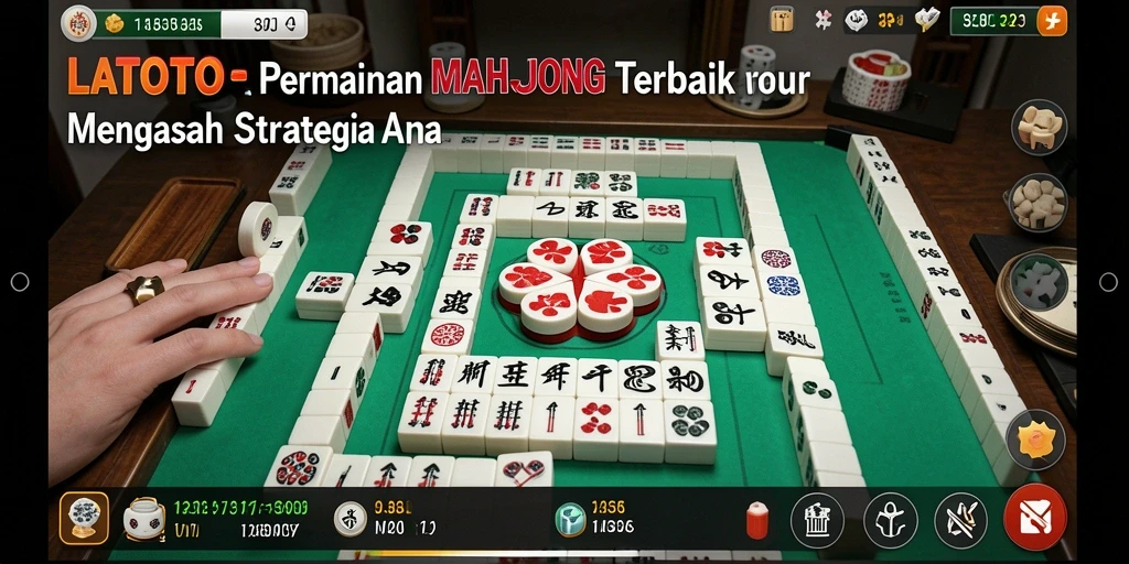 Tampilan gameplay LATOTO yang menarik dalam permainan Mahjong.