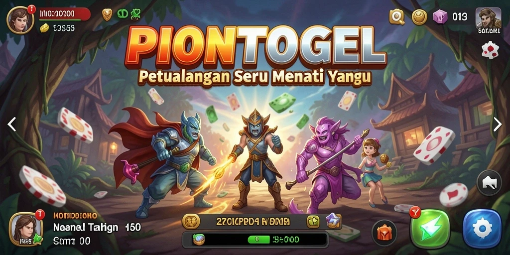 Screenshot PIONTOGEL menampilkan aksi seru dan petualangan yang mendebarkan.