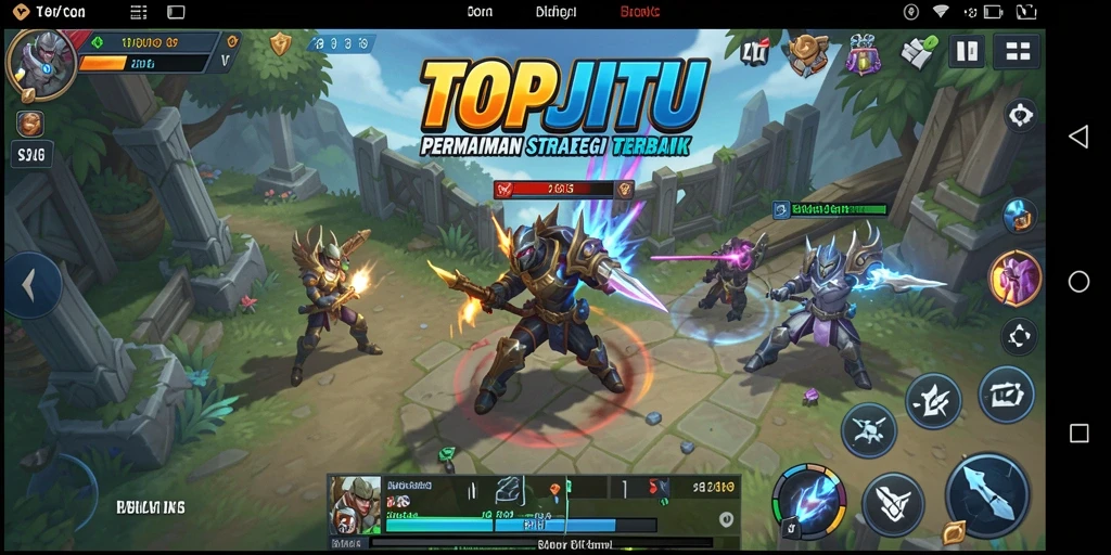 Tampilan permainan strategi seru dan interaktif di TOPJITU.